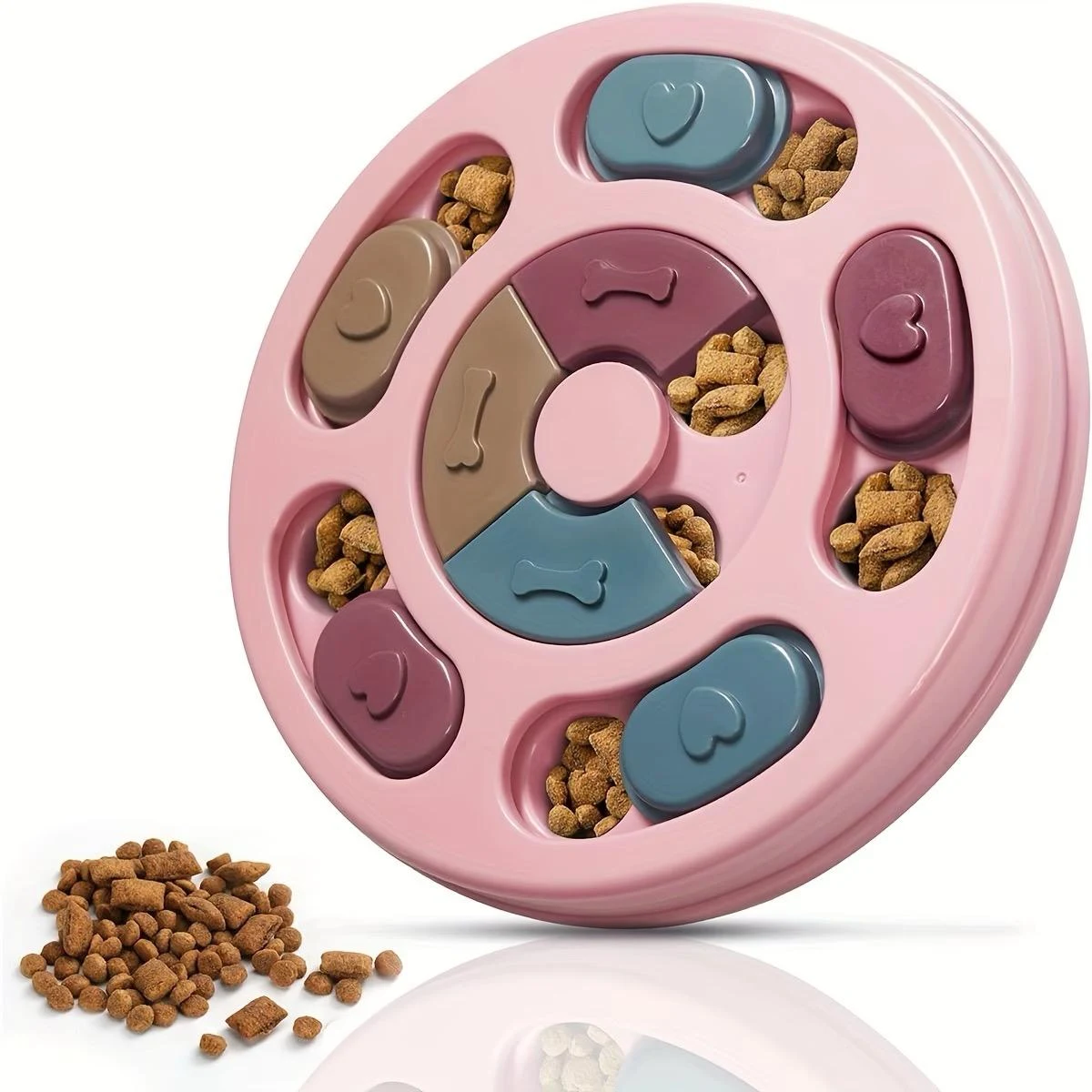 Juego interactivo circular rosa