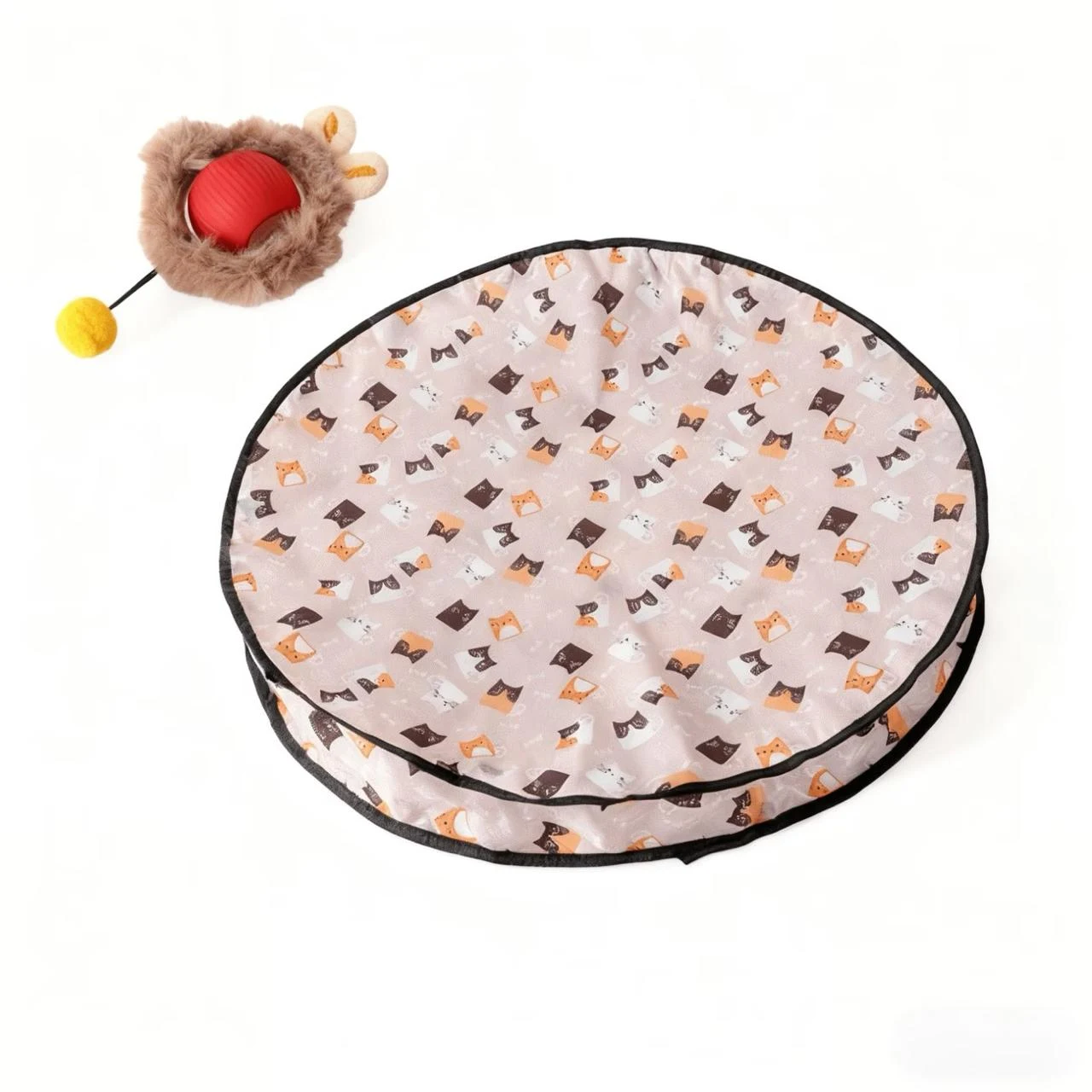 Colchoneta circular estampada