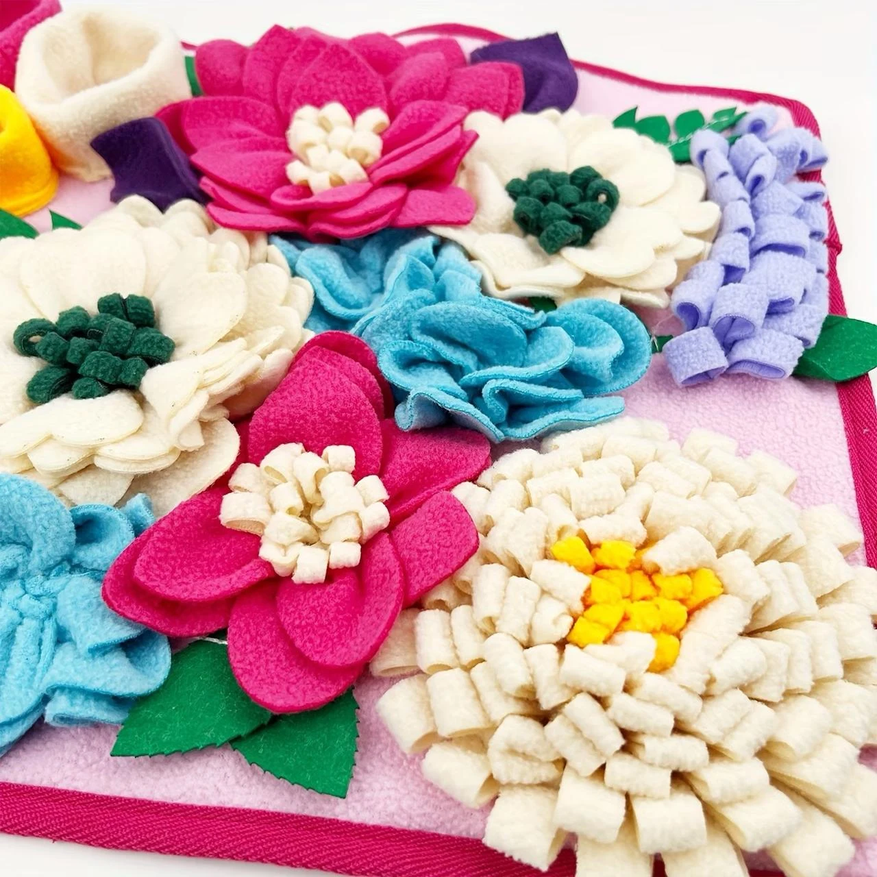 Alfombra de olfato con flores